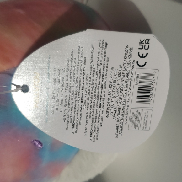 BNWT Noe the Sea Bunny Squishmallows 7" (variegated colors) - Picture 5 of 5